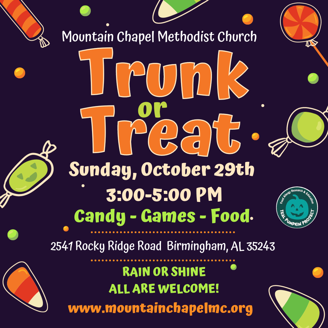 Join us for Trunk-or-Treat!